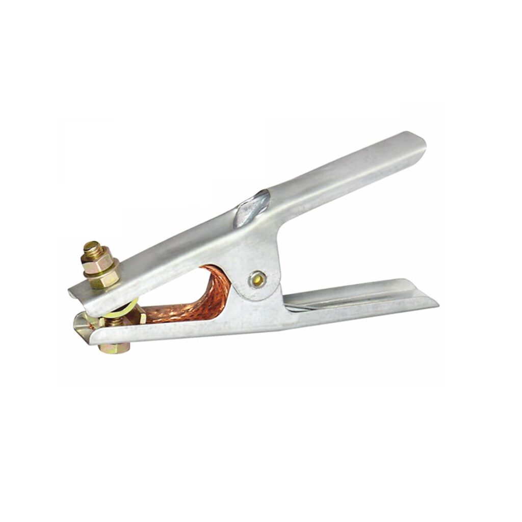 Morsetto Di Terra Per Saldatrice 300A - In Rame, Con Presa Per Cavo Di Massa, Ganasce A ZigZag - Foto 9