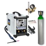 Saldatrice GYS PROTIG 201 AC/DC HF FV + Bombola Argon + Riduttore di pressione