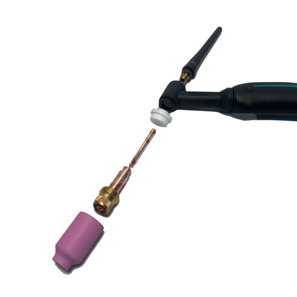 3Pc Tig Gas Lenti Colletto Corpo Kit Per Sr Wp 17/18/26 Saldatura - Foto 4