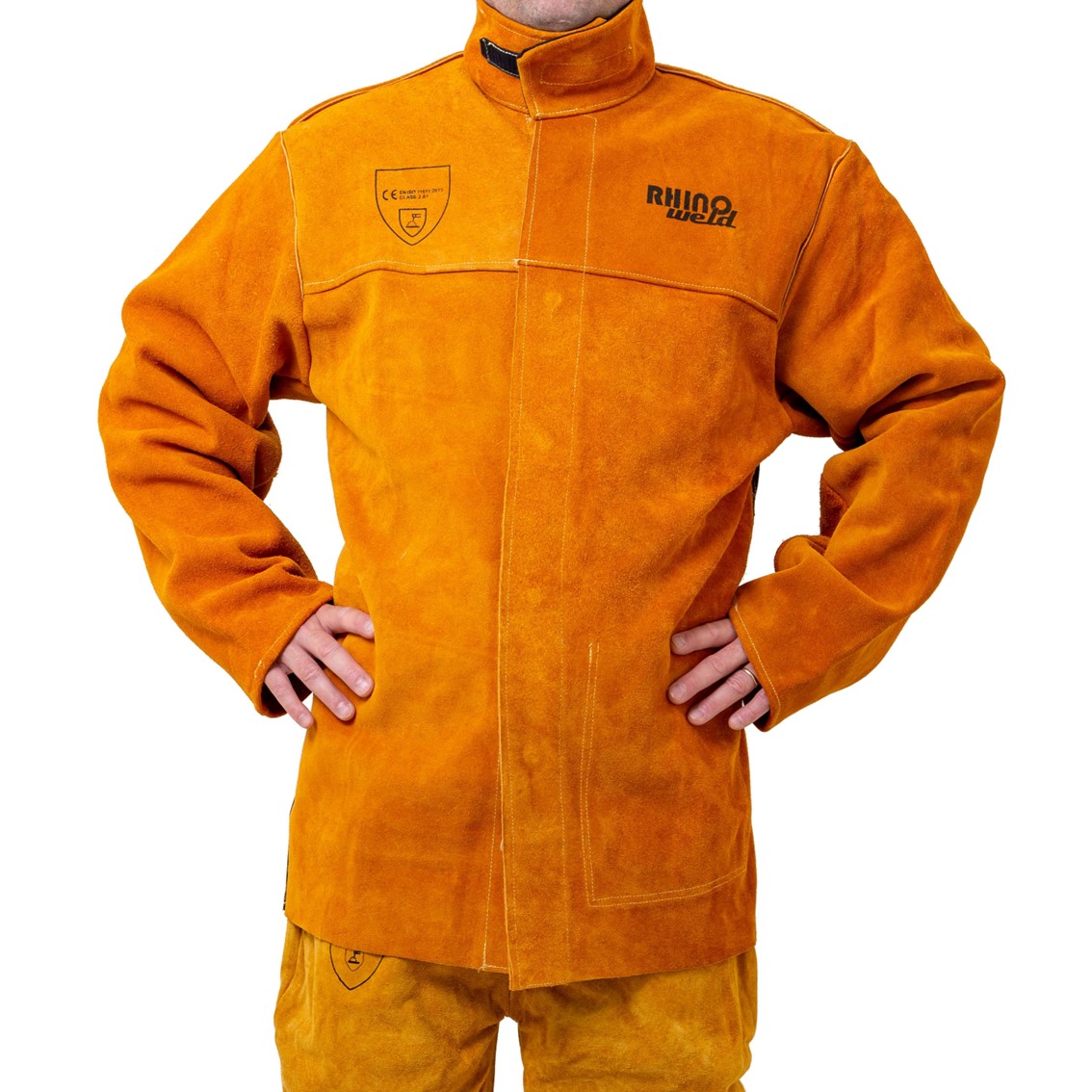 Giacca Da Saldatura In Crosta Di Cuoio Taglia Xl Carrozzeria Officina