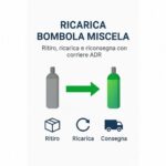 Servizio Ricarica Bombole Miscela 82% Ar - 18% CO2 (UN 1956)