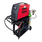 TELWIN TECHNOMIG 215 DUAL SYNERGIC + Carrello XL + Bombola Ricaricabile Ar/CO2 14L + Riduttore di pressione